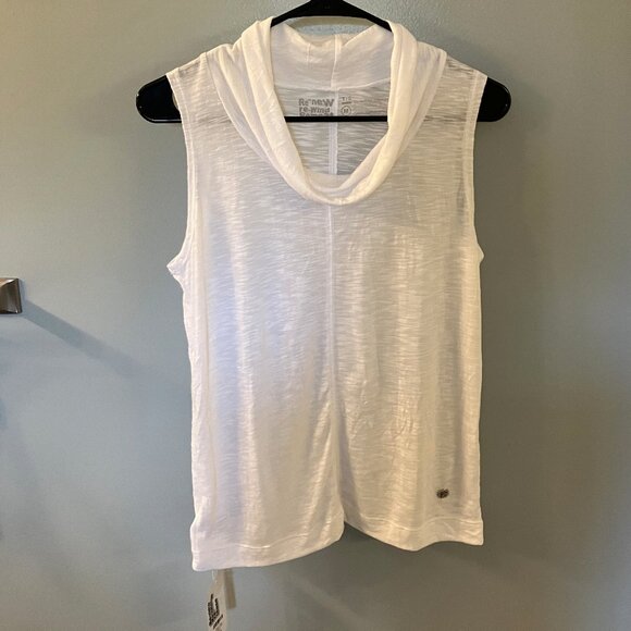 T/9. Tops - NWT T/9. Women's White Cowl Neck Tank Top Medium